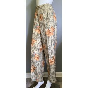 Adrianna Papell : beaded silk floral pants